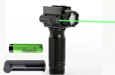 2HY04  1000流明和绿光激光组合战术步枪手柄，带充电电...