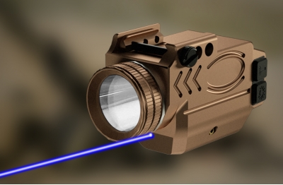 2HY12 战术 1000 流明手电筒和蓝色激光瞄准器组合磁性...