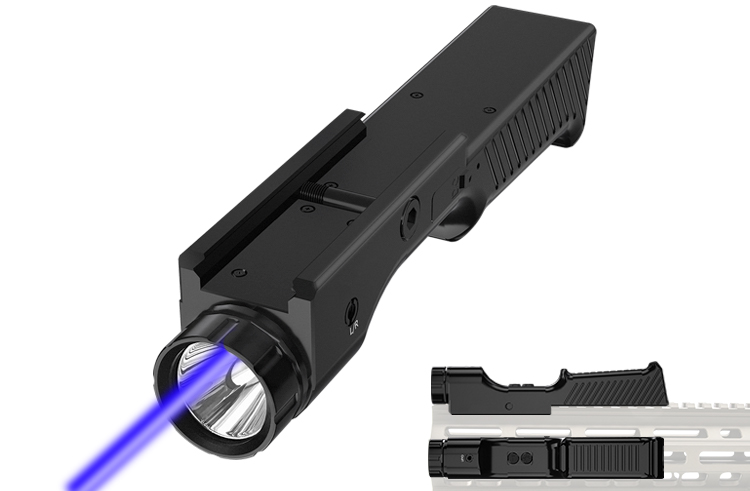 RL10 Tactical Rifle Blue Laser Sight with 1000 Lumen Flashlight Combo