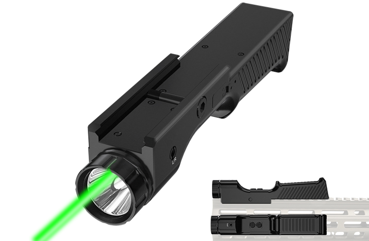 RL10 Tactical Rifle Green Laser Sight with 1000 Lumen Flashlight Combo