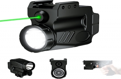 2HY01-G 600 流明手电筒和绿色激光瞄准镜组合，CR1...